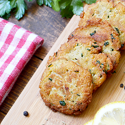 Bezlepkové bramboráky s bylinkami