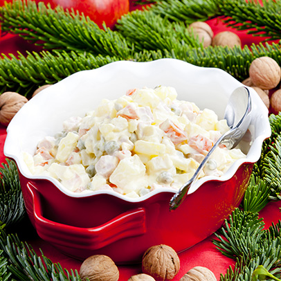 Bramborový salát na obložené chlebíčky