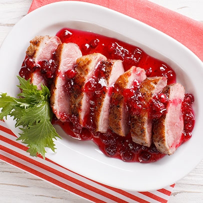 Kachní prsa s višňovou omáčkou