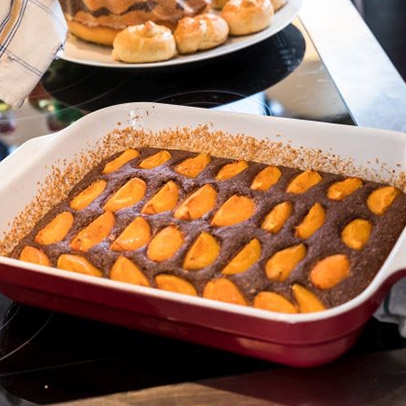 Kefírová buchta s ovocem