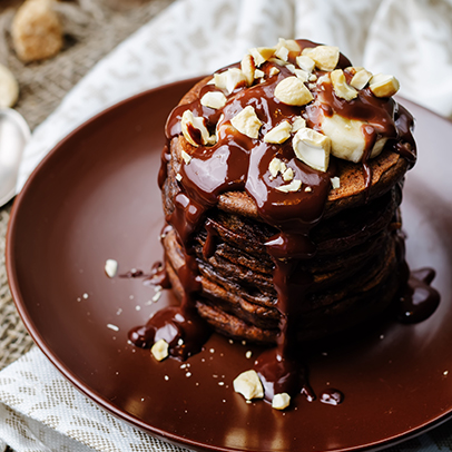 Ovesné lívance bez kynutí s čokoládou