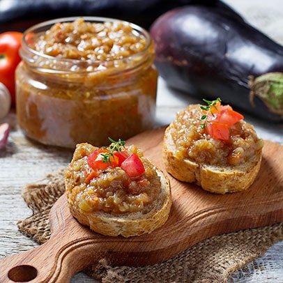 Pomazánka z pečeného lilku